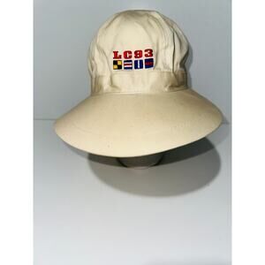 Liz Claiborne LA93 Women's Yellow Cotton Outdoor Adjustable Beach Sun Bucket Hat